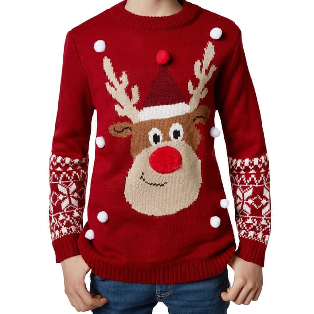 Julesweater Rudolf Rensdyr til børn