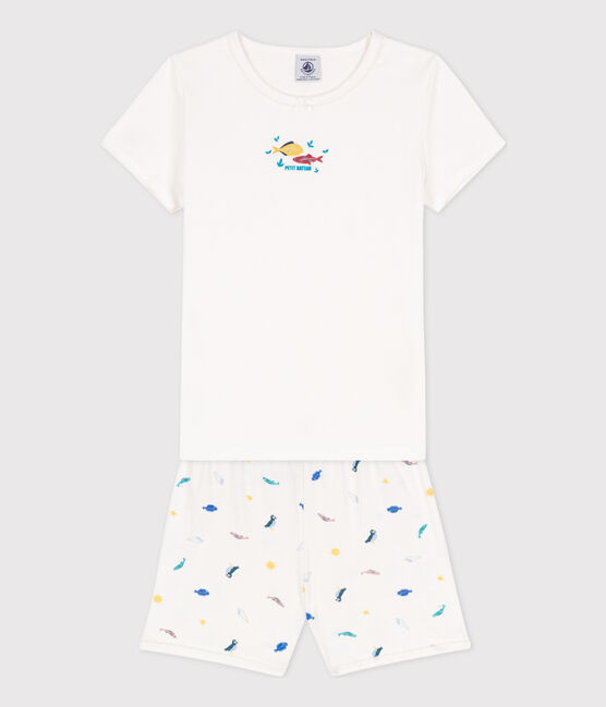 Pyjacourt animaux marins en coton petite fille