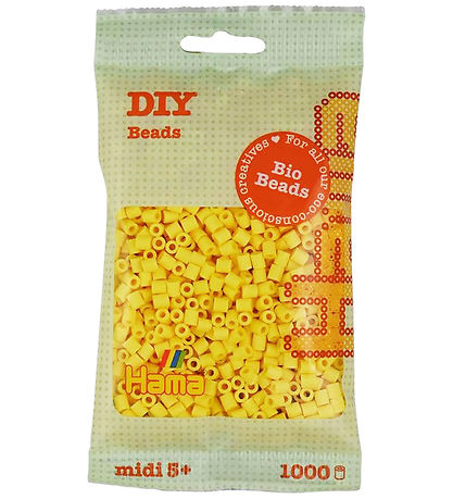 Hama Bio Midi Perlen - 1000 st. - 103 Hellgelb