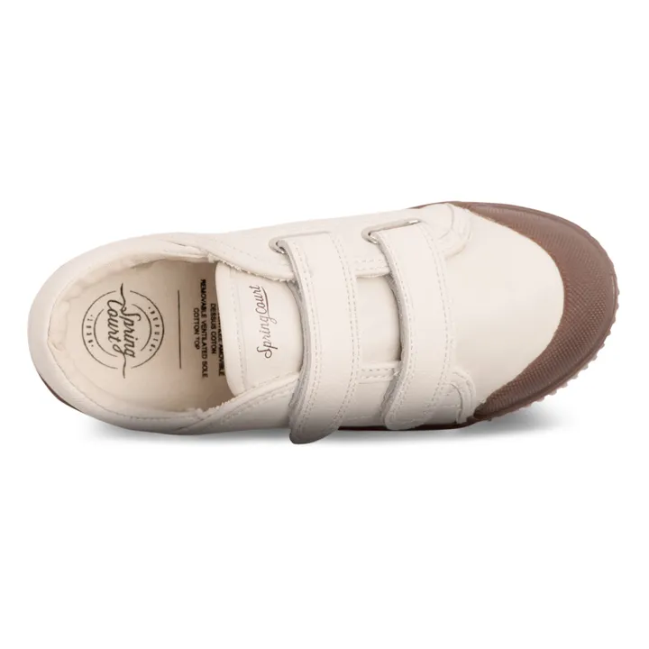 Spring Court Baskets Basses Scratchs G2 Nappa | Blanc cassé