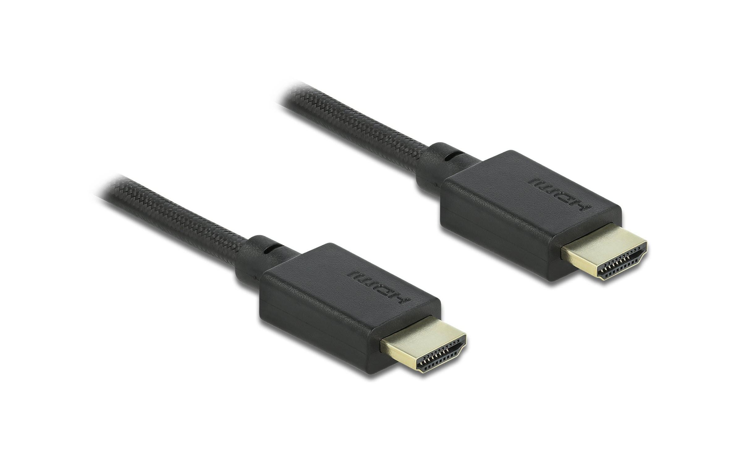 Kabel 8K 60Hz HDMI - HDMI, 2.5 mDelock High Speed HDMI Kabel 48 Gbps 8K 60 Hz 2.5 m