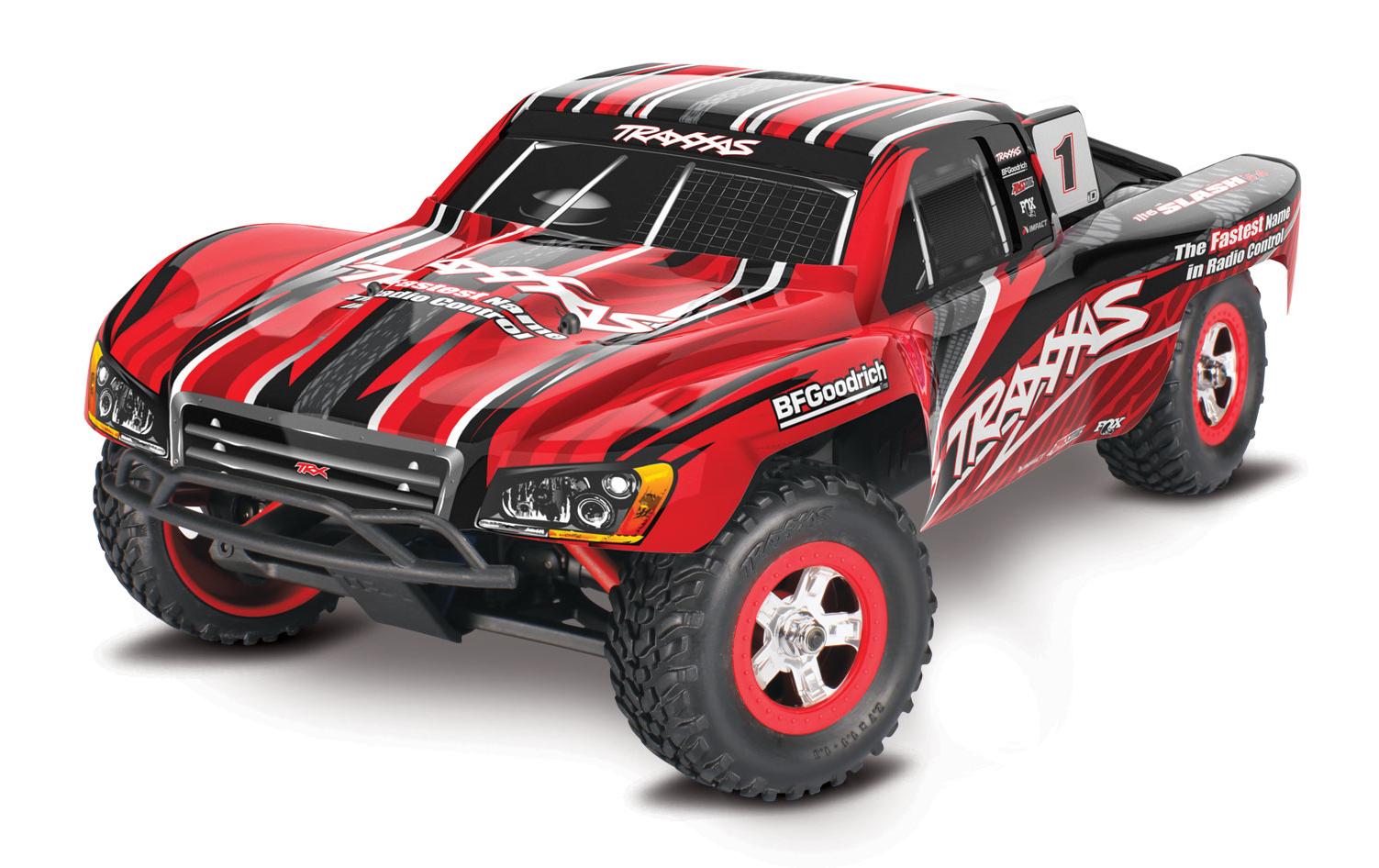 Short Course Truck Slash 4x4 Titan Rot, RTR, 1:16<br>Kleiner SCT mit Allradantrieb und 550er Brushed Motor