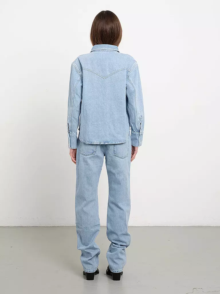 ICON DENIM Jeansbluse NORAH hellblau