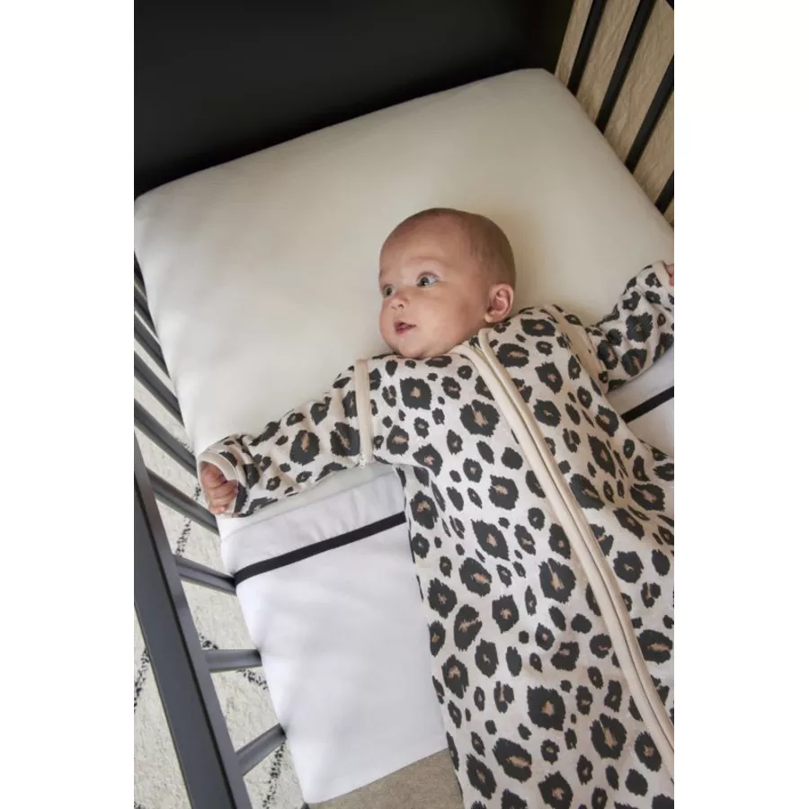 Meyco Winterschlafsack Abnehmbare Ärmel Leopard Sand Melange
