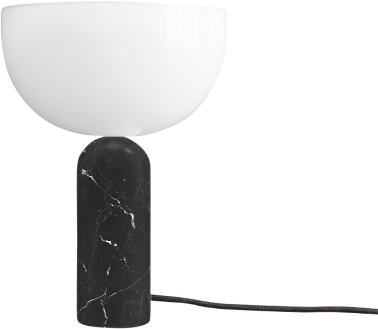 New Works Kizu Table Lamp, Black marble, Small Sort