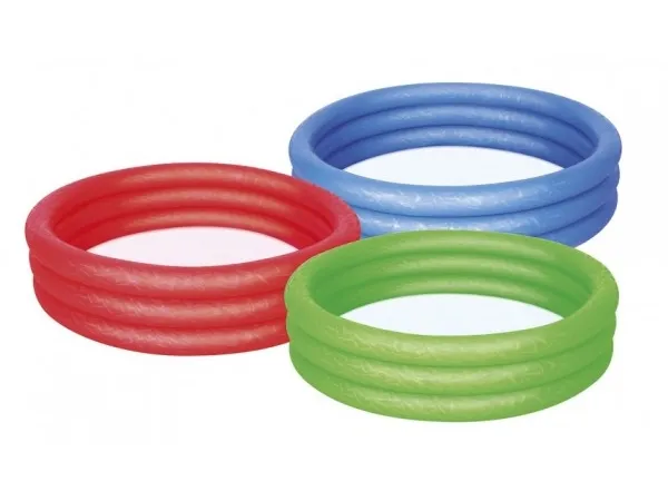 Bestway 51027, Oppustelig pool, 480 L, Rund, 2 År, Vinyl, Sort, Grøn, Rød