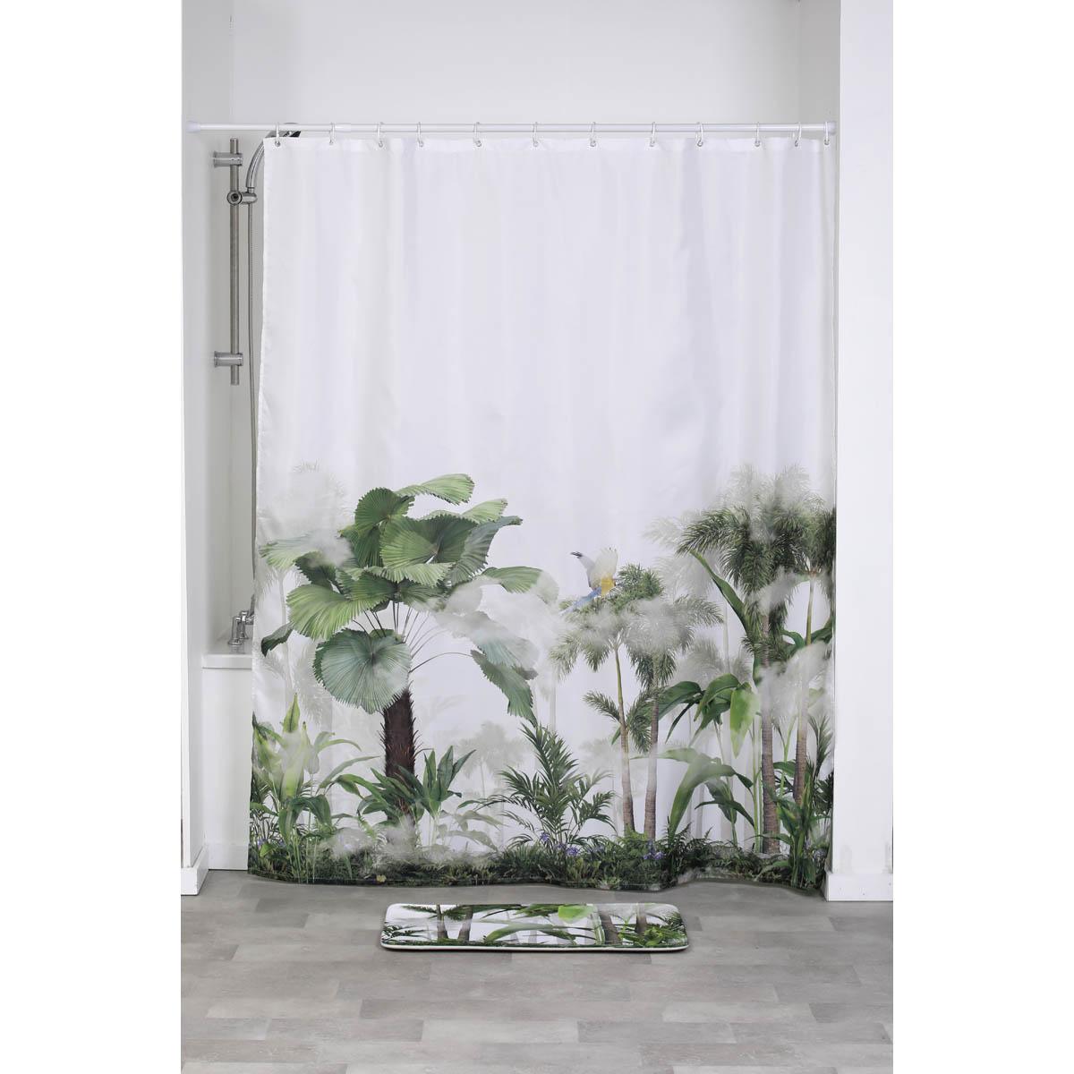 RIDEAU DE DOUCHE POLYESTER 180X200CM OASIS