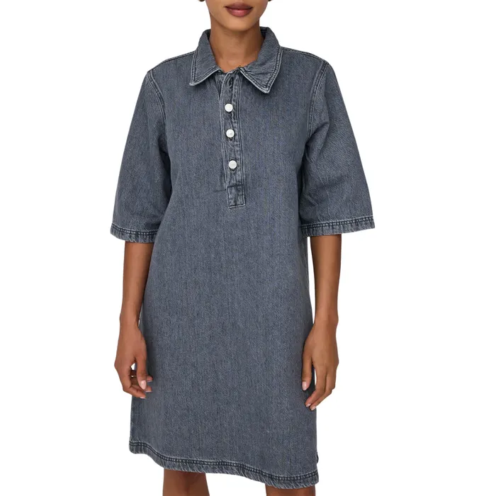 Only Gry Denim Jurk Dames