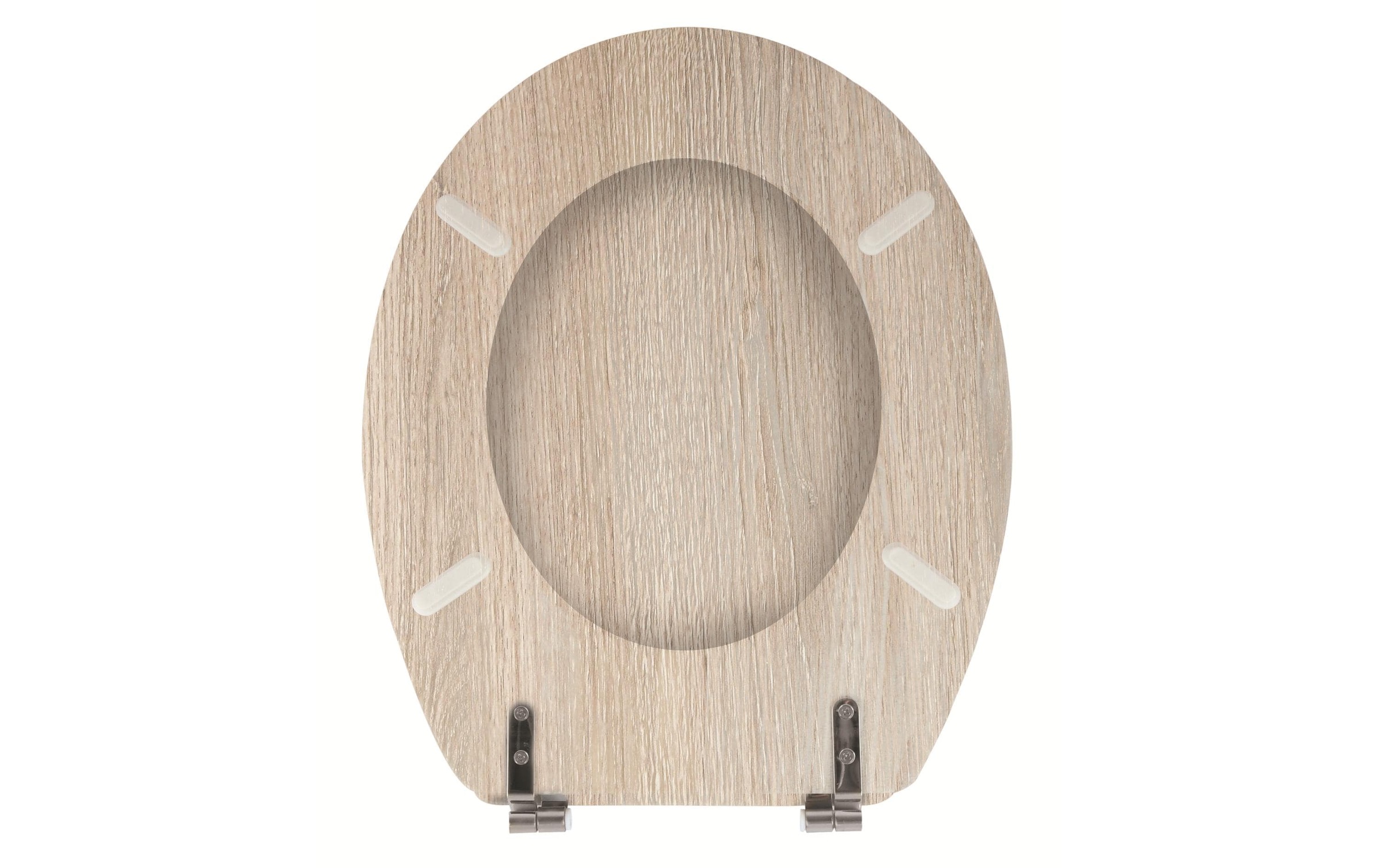 MSV WC-Sitz »MSV Toilettensitz Beige«