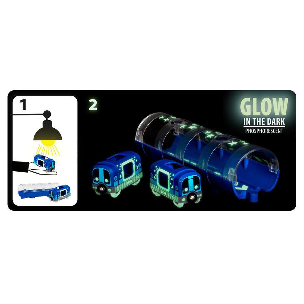 BRIO Spiel Tunnelbox U-Bahn Glow i. Dark