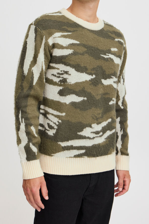 Casual Friday CFKLAES camo knit Deep depths