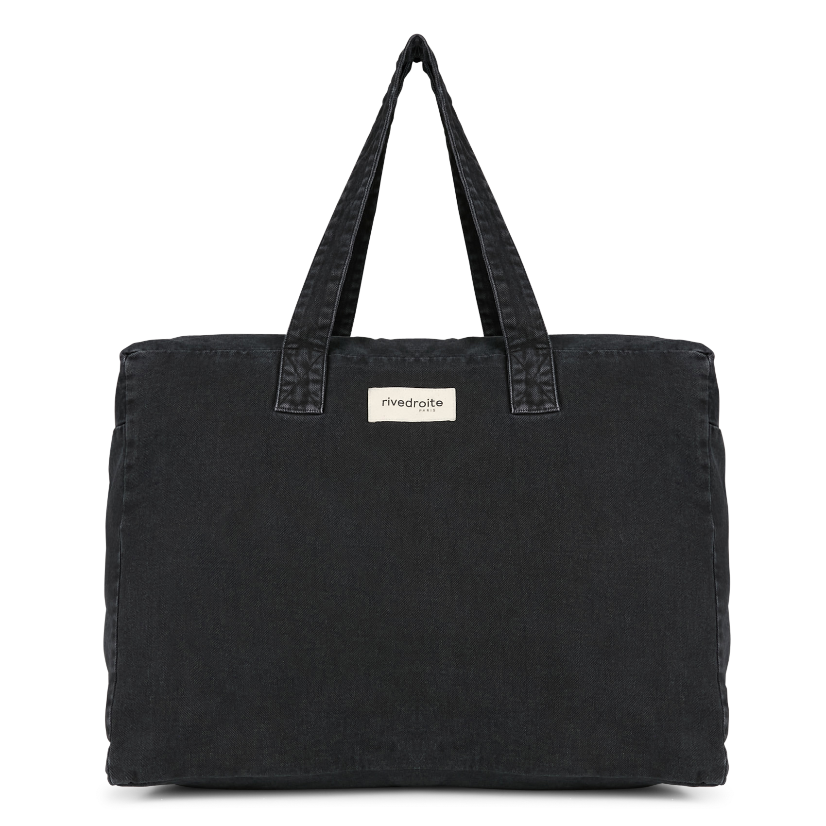 ELZEVIR - Sac week-end en coton | Noir