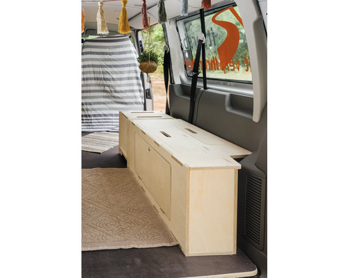 Buildify Campingbox Alexander Multifunctionele Box Groot Rechts, voor VW T5/T6, 1200x425x406 (LxBxH) (zonder montage- en bevestigingsmateriaal)
