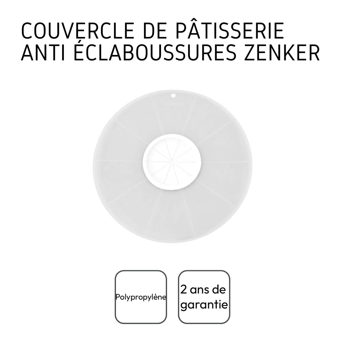 Couvercle anti projections 30 cm Smart Pastry Zenker