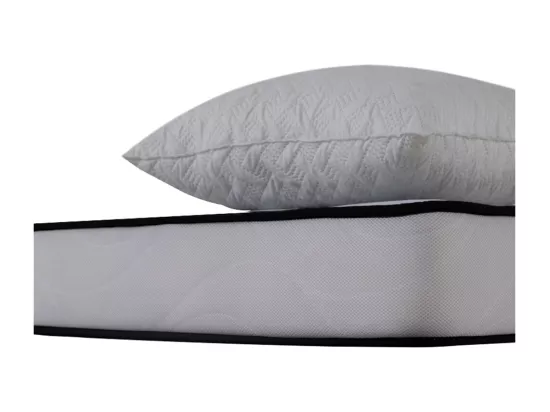 Matelas mousse Cosmos Black - 90x190cm et 1 Oreiller 70x40cm - accueil mémoire de forme - 28 cm