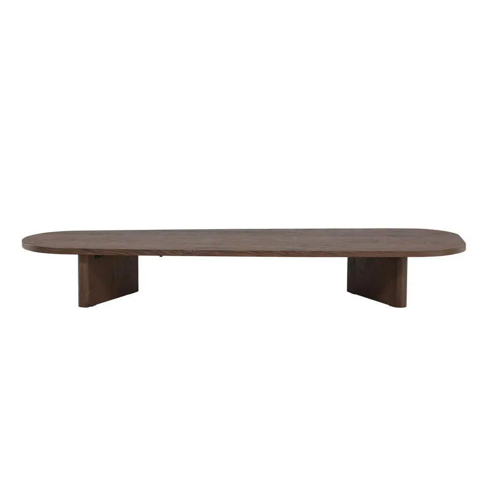 Salontafel Organisch - Donkerbruin MDF - 180x55x25cm - Grönvik