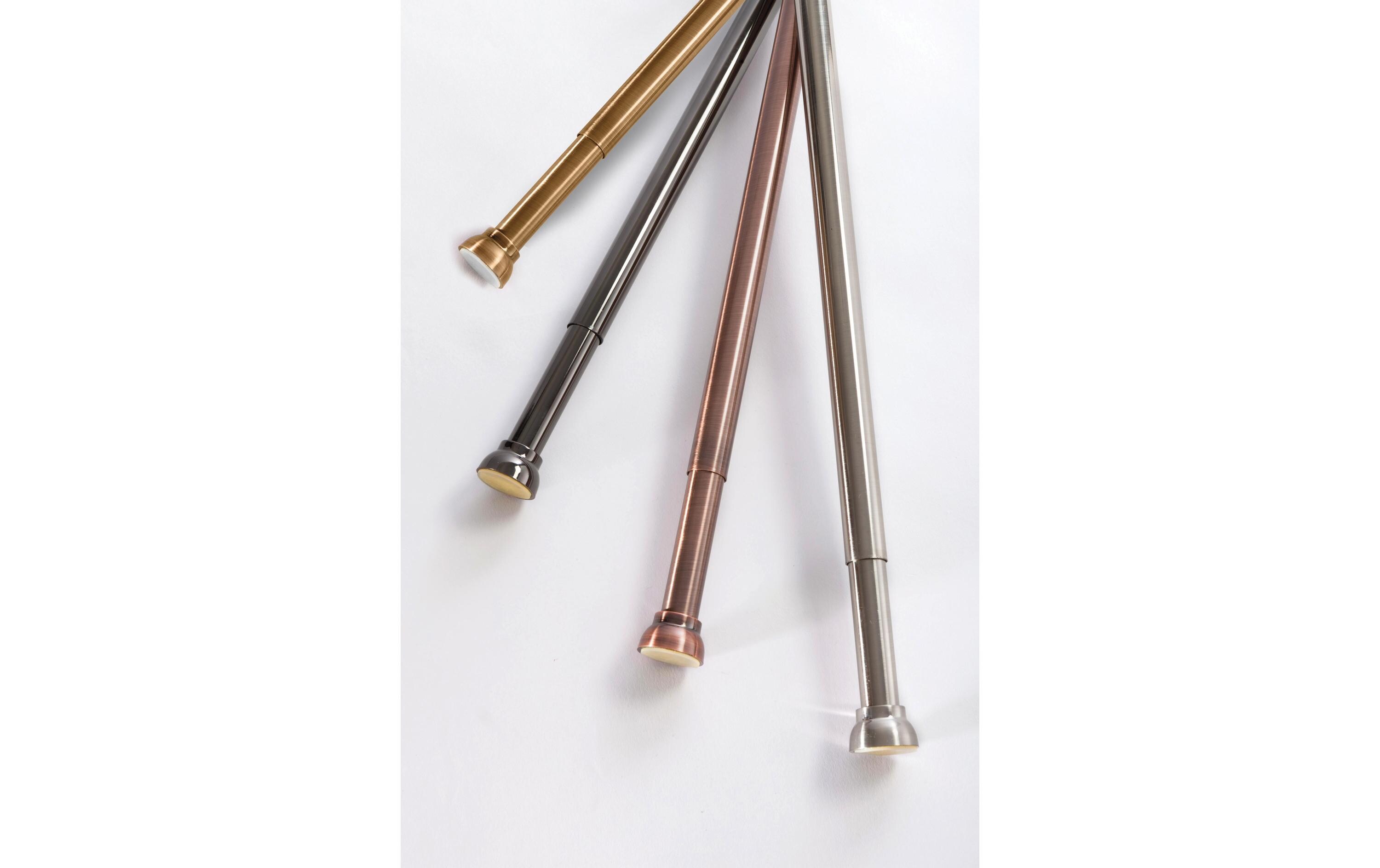 Duschvorhangstange Kreta 75/125 x 2.1 cm, Gold (Alu)Duschvorhangs-Stange ohne Bohren