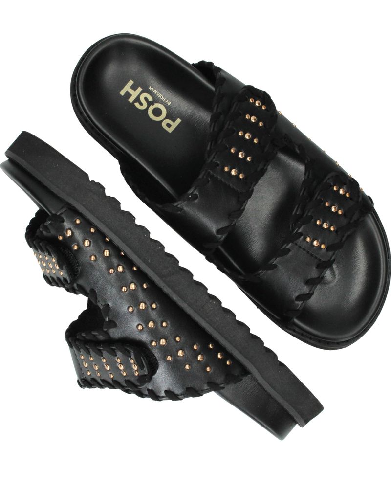 POSH by Poelman Slippers Zwart Dames