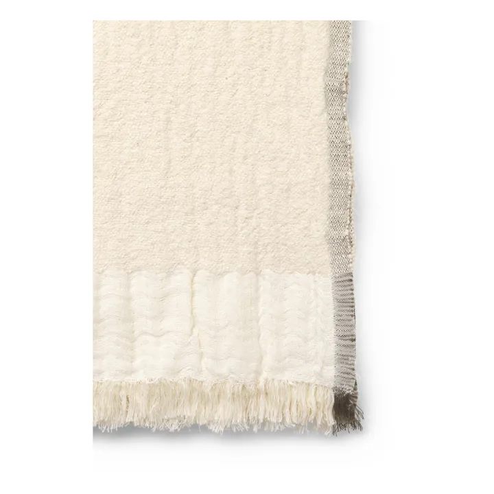 Ferm Living Plaid Weaver en laine et coton | Off-White