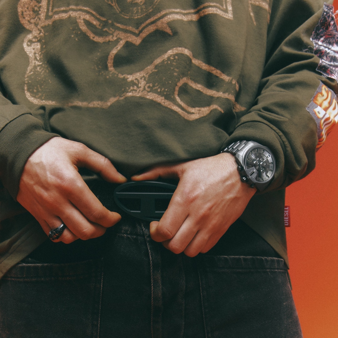 Diesel Mega Chief Slim Chronograph 48mm Grau