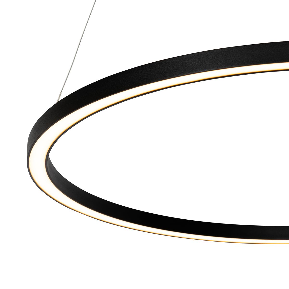 Hanglamp zwart 80 cm incl. LED 3-staps dimbaar - Girello