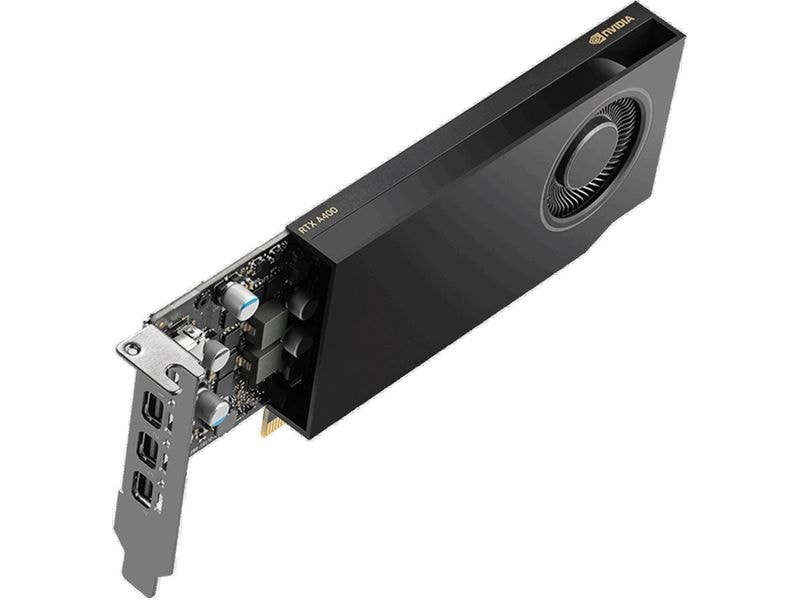 PNY Grafikkarte RTX A400 Kompakte Workstation Grafikkarte für anspruchsvolle professionelle Anwendungen
