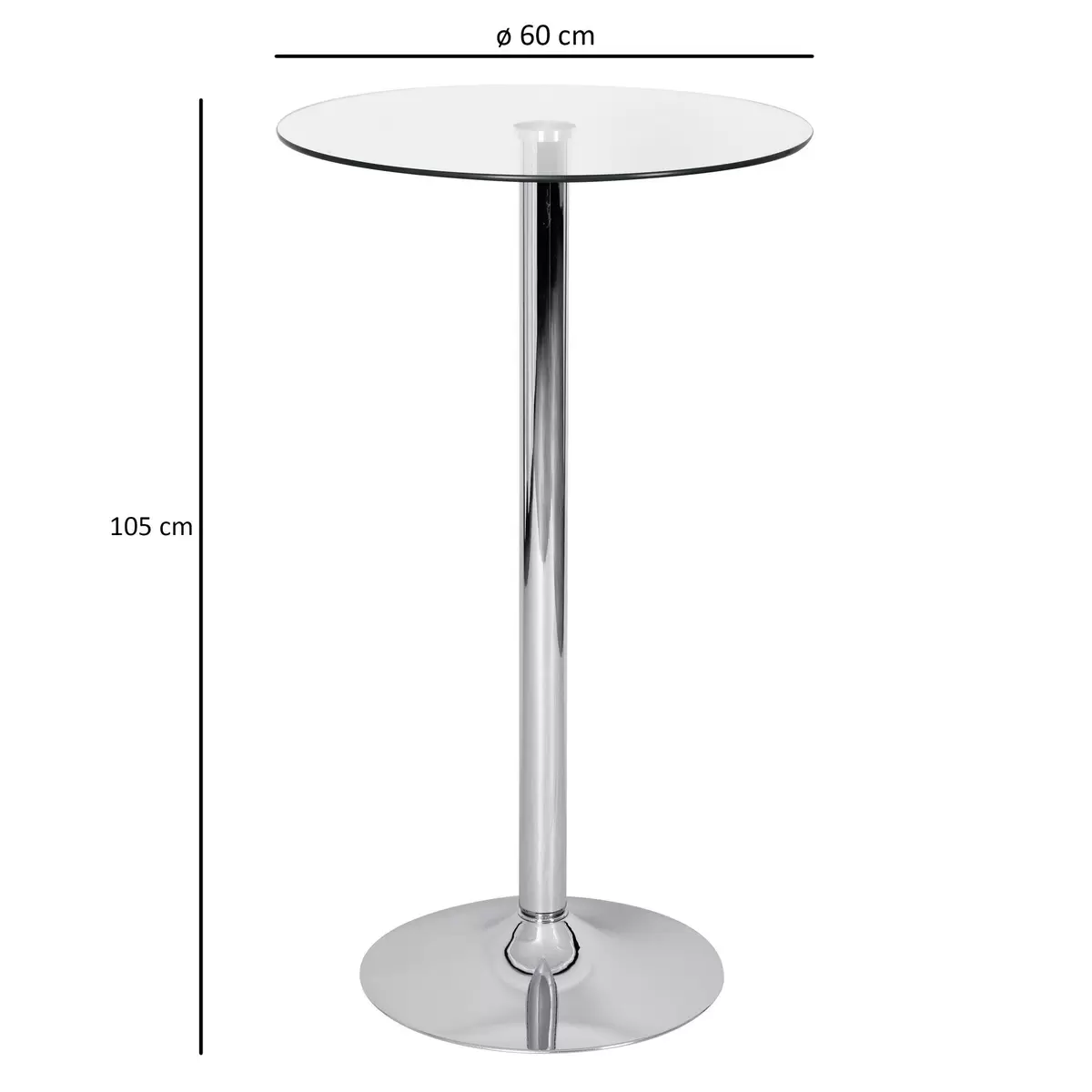 Stehtisch AMSTYLE Silber