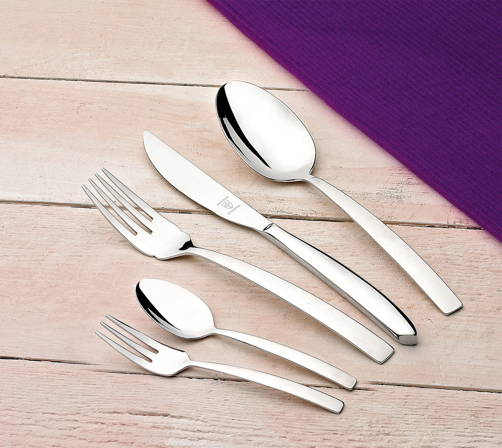 JUSTINUS Besteck-Set ALPHA 60-teilig Edelstahl