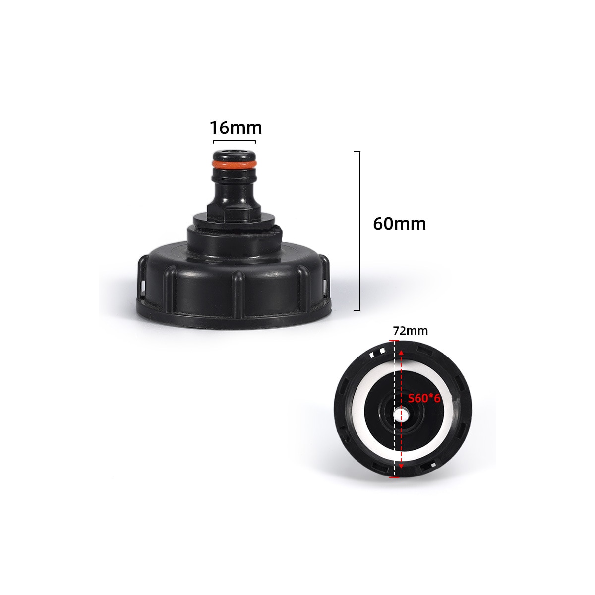 Kranadapter for IBC tank 3/4 tommer