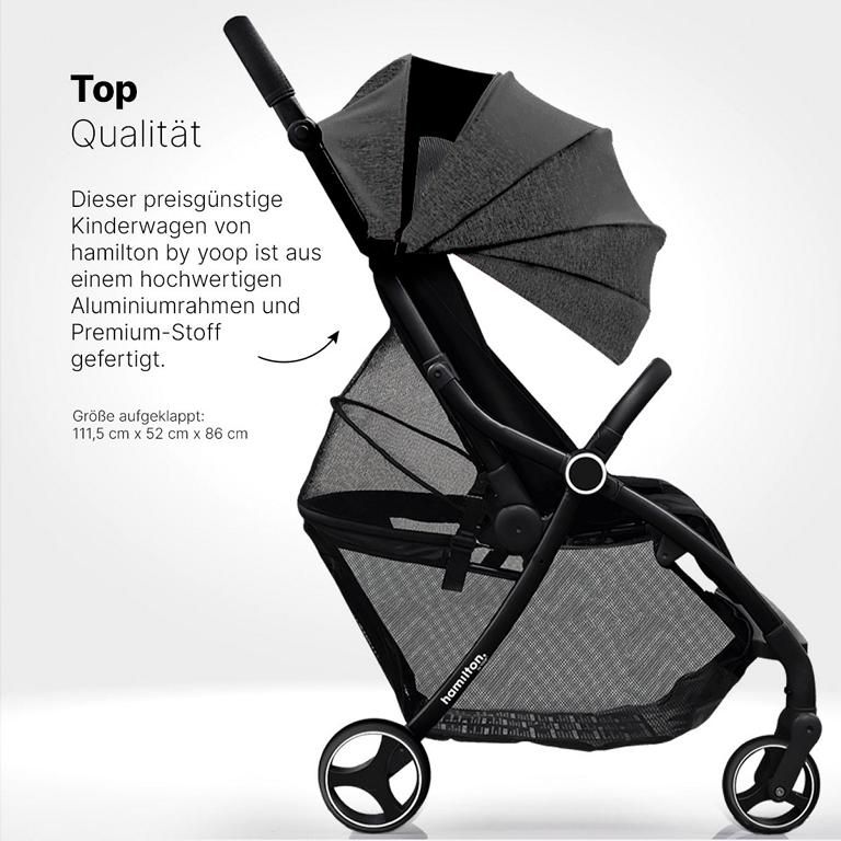 Hamilton by Yoop XL Kinderwagen – Premium Buggy mit MagicFold™