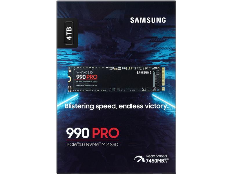 Samsung SSD 990 PRO M.2 2280 NVMe 4000 GB M. 2-Solid State Drive für Gamer mit 4000 GB
