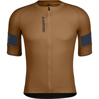 Scott Endurance Pro Kurzarmtrikot Bread Brown / Dark Blue Herren