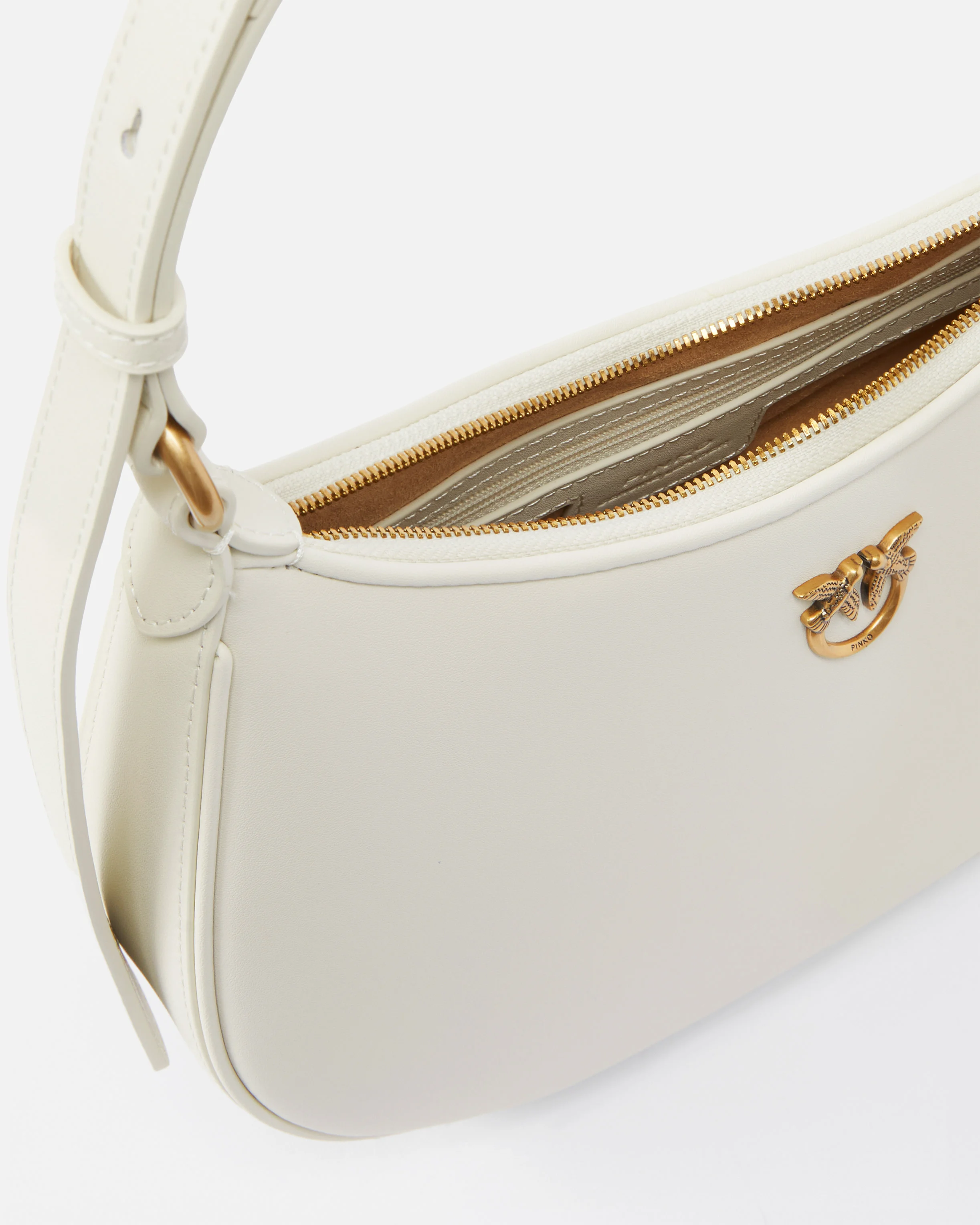 Mini love bag half moon simply | Blanc