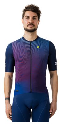 Maillot Manches Courtes Alé Onda Bleu