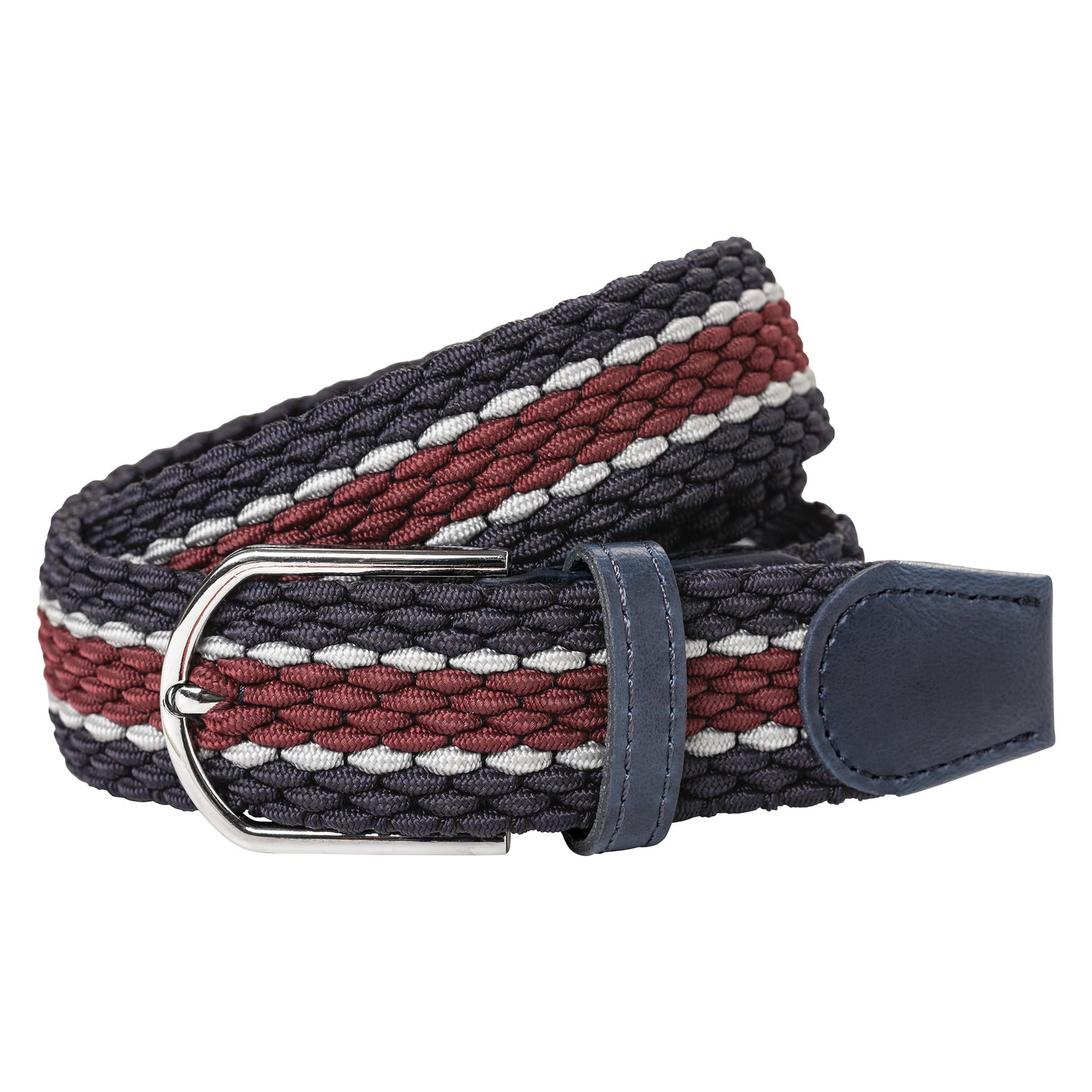 black forest Stretchgürtel geflochten  - navy/purple