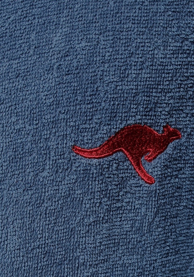 KangaROOS Unisex-Bademantel »Luke, ideal für Sauna & Spa, Hotelbademantel, Morgenmantel«, 1 Stk. für Damen & Herren, Bademantel mit Kapuze & Logostickerei,S-2XL