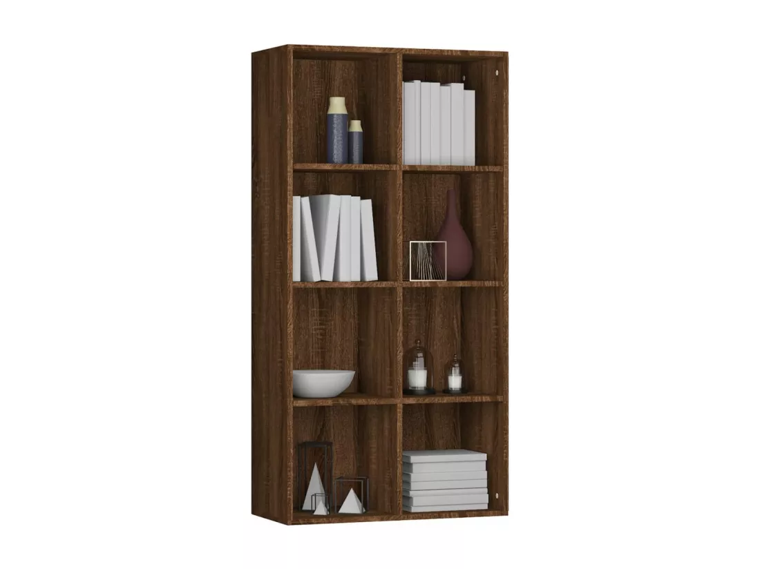 Bibliothèque/Buffet Chêne marron 66x30x130 cm Bois d'ingénierie