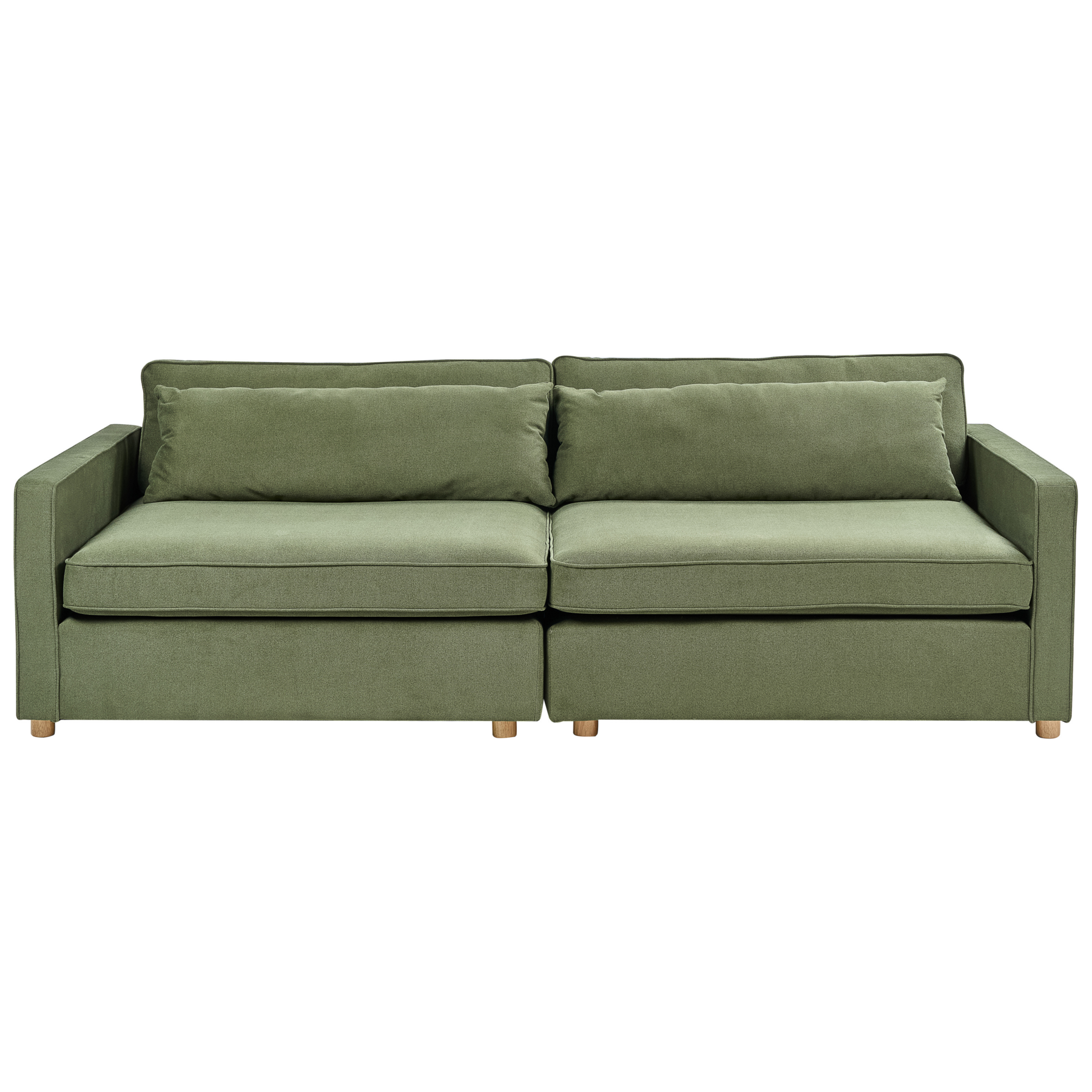 Beliani - VINSTRA - Driezitsbank - Groen - Polyester