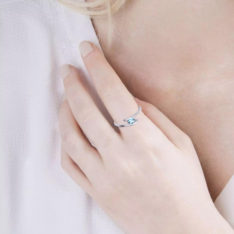 Bague femme - Oxyde de zirconium - Argent 925