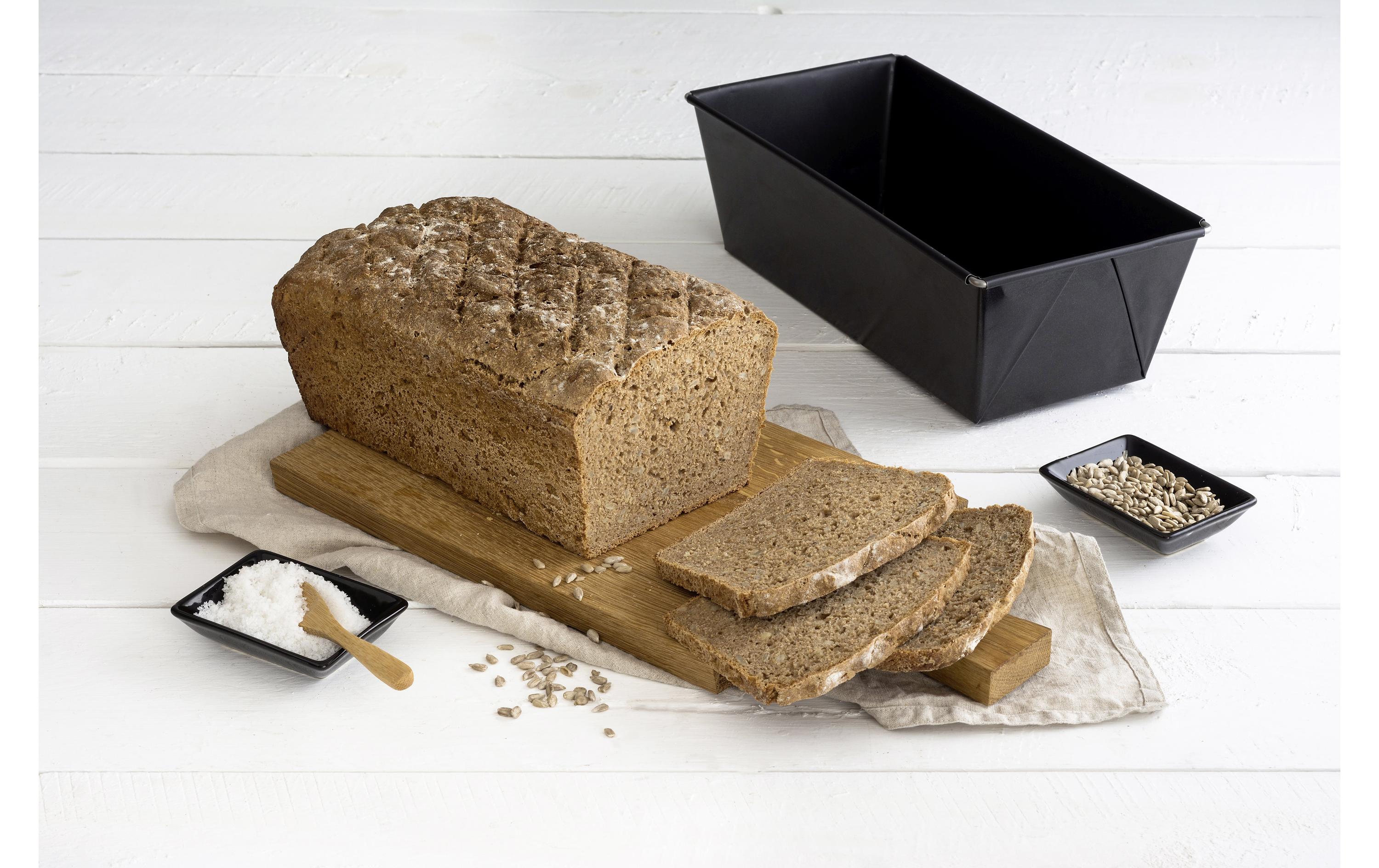Brot-Backform Black Metallic 28 cm, Teflon ClassicAusziehbare Brotbackform