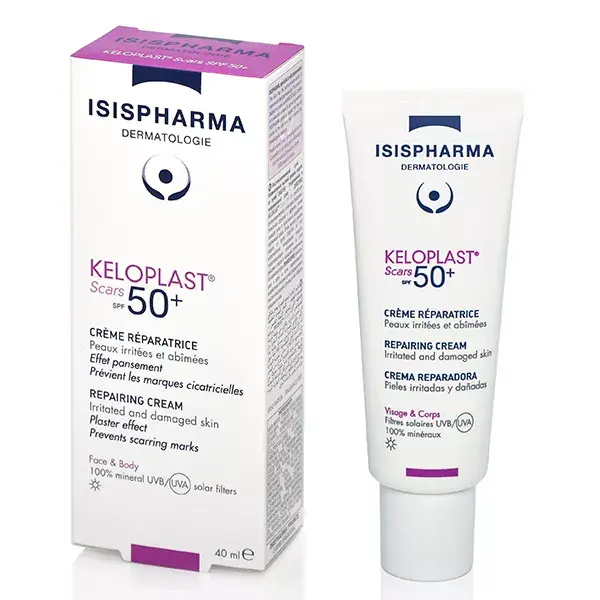Isispharma Keloplast Scars Crème Réparatrice Protectrice SPF50+ 40ml