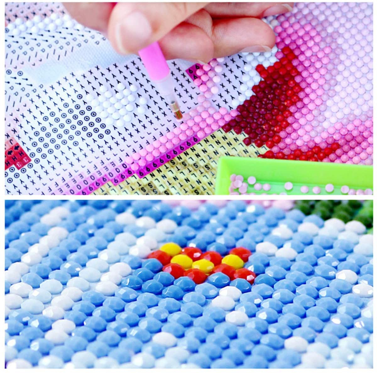 (26-tlg. Set) 34x25cm 5D Diamant Malerei Wand Dekoration Leinwand Diamond Painting - Boot