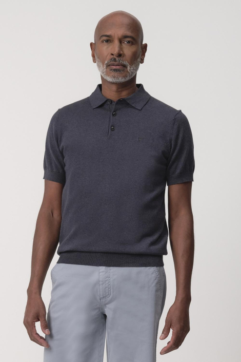 Campbell blauwe heren polo