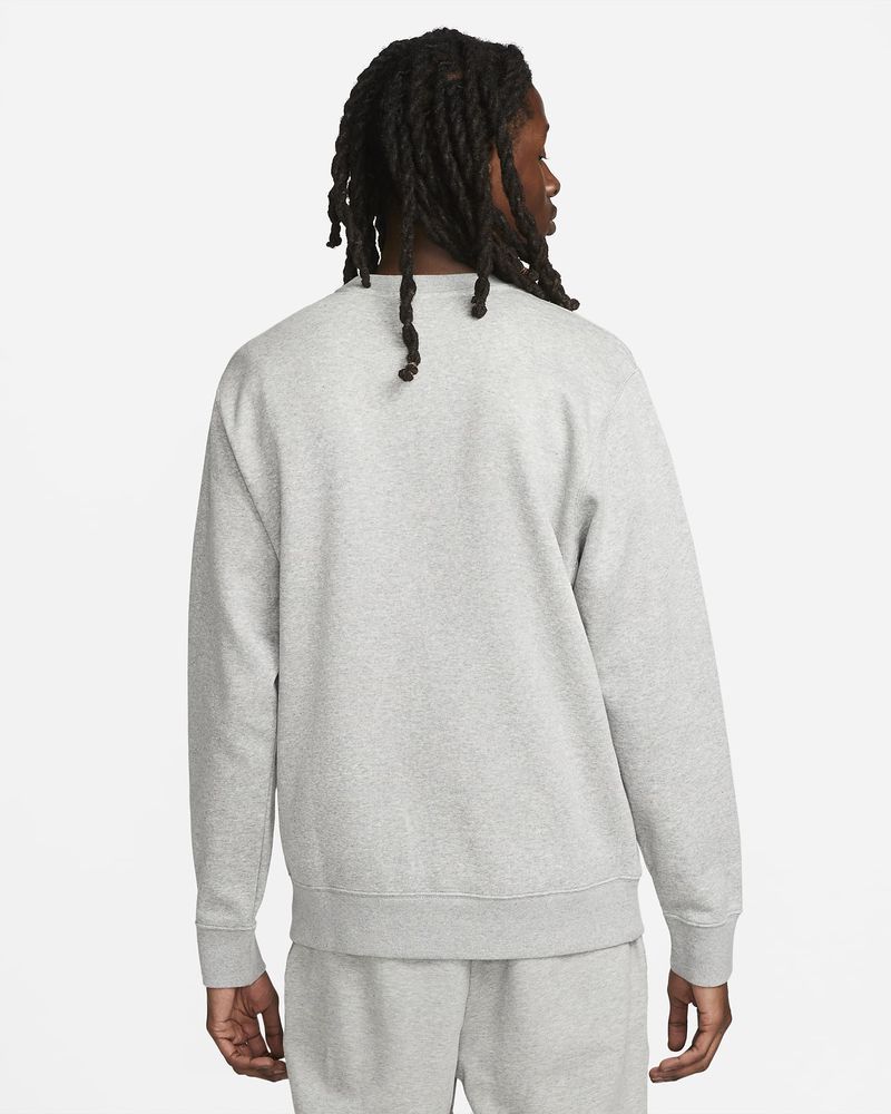 Sweat-shirt Nike Sportswear Club Fleece Gris pour homme