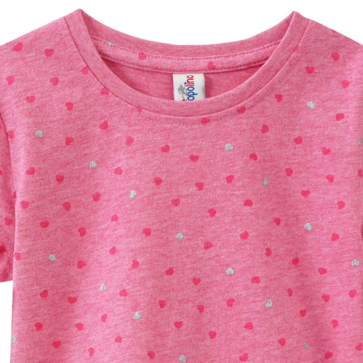 Topolino Mädchen T-Shirt mit Herzen pink