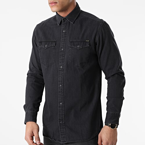 Chemise Jean Manches Longues Sheridan Noir