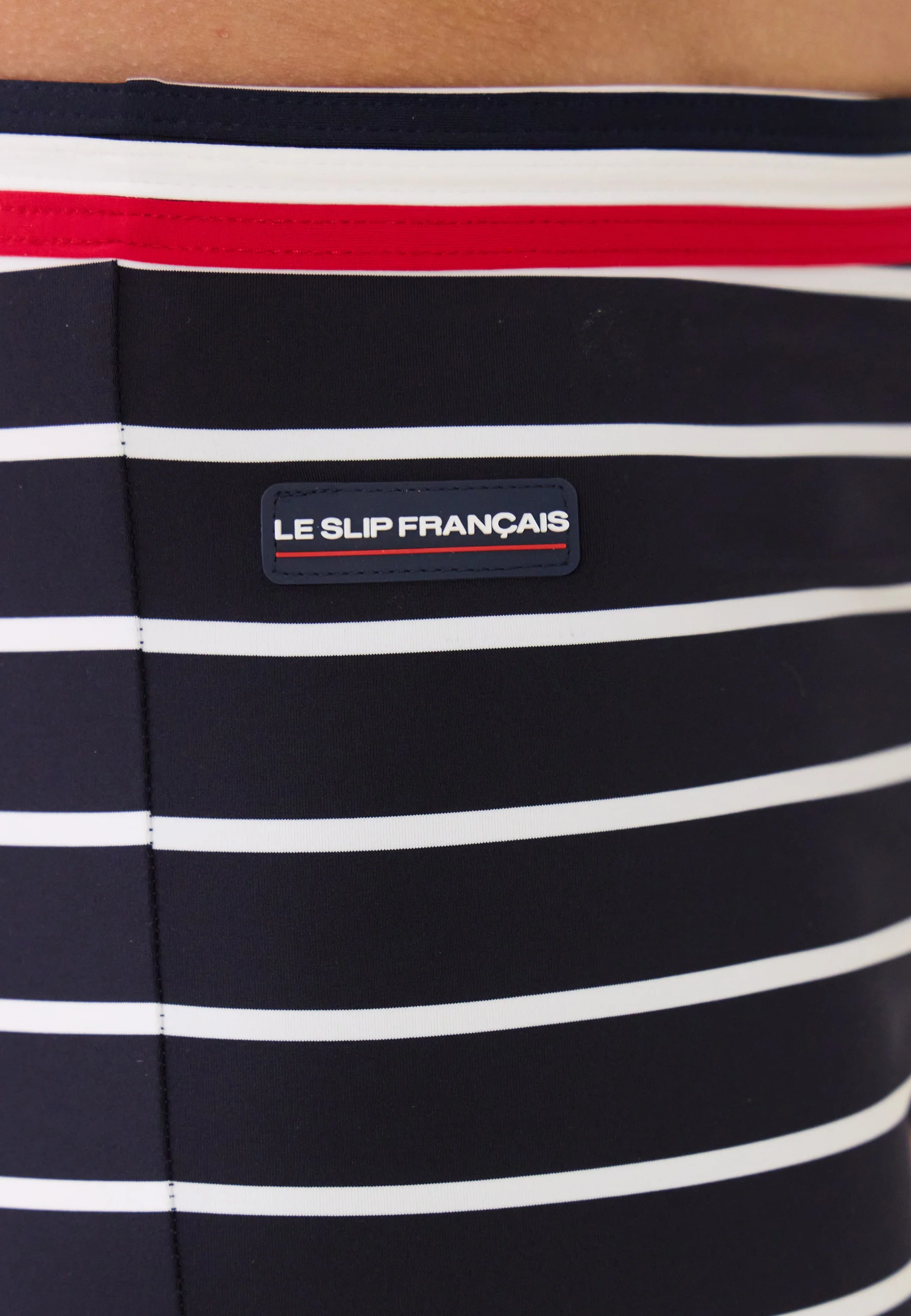 Boxer de bain en polyamide-Triton Marinière Marine