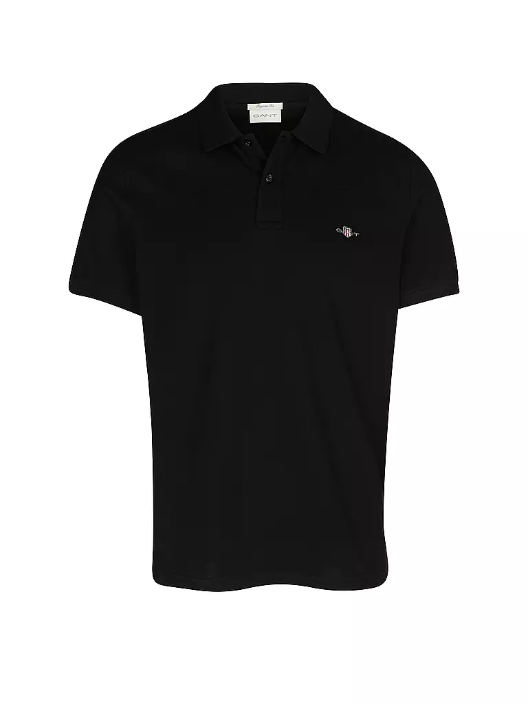 GANT Poloshirt Regular Fit schwarz