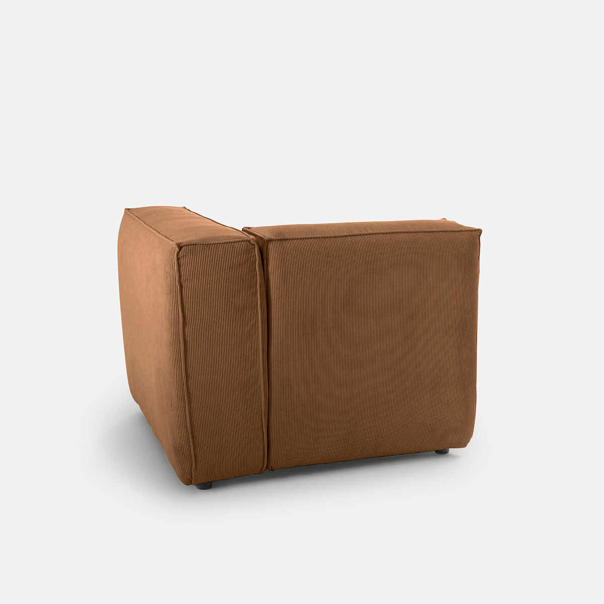 LA REDOUTE INTERIEURS<br>Canto modular de veludo canelado, Sete