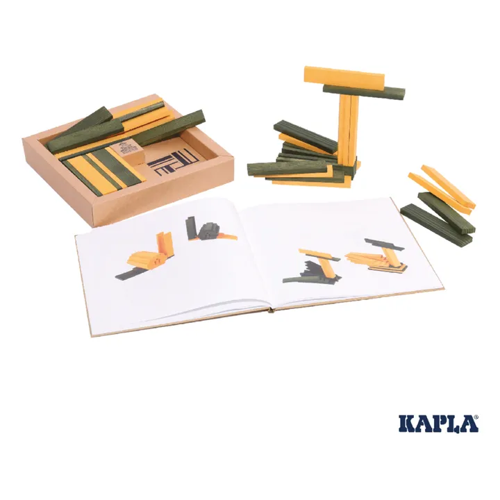 Kapla Coffret couleur - 40 planchettes | Jaune